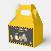 "Little Builder– Construction Truck 2nd Birthday Bedankdoosjes (Voorkant Zijde)