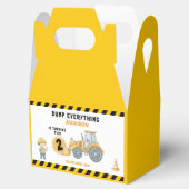 "Little Builder– Construction Truck 2nd Birthday Bedankdoosjes (Geopend)