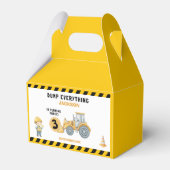 "Little Builder– Construction Truck 3rd Birthday Bedankdoosjes (Voorkant Zijde)