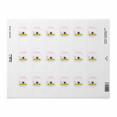 Little Bumble Bee Hershey Mini Wrapper Sjabloon Etiket (Full Sheet)