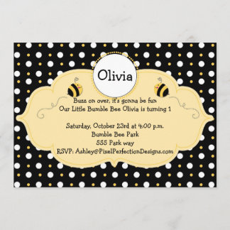 Little Bumble Bee Invite Kaart