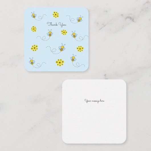 Little Bumble Bee Mini Bedankt voor je briefkaart (Voorkant / Achterkant)