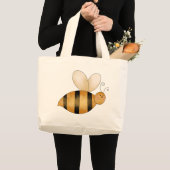 Little Bumble Bee Schattigee grillige Cartoon Grote Tote Bag (Voorkant (product))