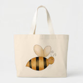 Little Bumble Bee Schattigee grillige Cartoon Grote Tote Bag (Voorkant)