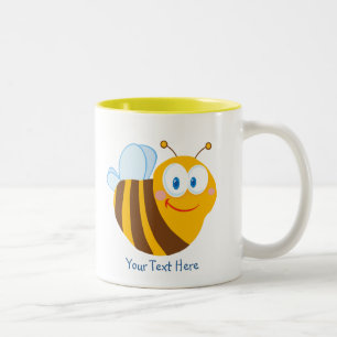 Little Bumblebee (gepersonaliseerd) Tweekleurige Koffiemok