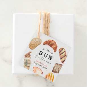 Little Bun in het Oven Bakery Pastries Baby shower Bedankjes Labels