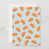 Little Bun in Oven boy of girl baby shower Inv Kaart (Achterkant)