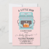 Little Bun in Oven boy of girl baby shower Inv Kaart (Voorkant)