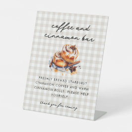 Little Bun in the Oven Baby Shower Coffee Bar  Reclamebord Met Voetstuk