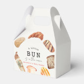 Little Bun in the Oven Bakery Pastries Baby Shower Bedankdoosjes (Voorkant Zijde)