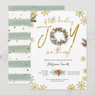 Little Bundle of Joy Baby shower Invitation Kaart