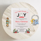 Little Bundle of Joy Baby shower Invitation Kaart