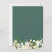 Little Bundle of Joy Gold Floral Baby shower Kaart (Achterkant)