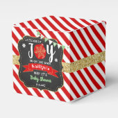 "Little Bundle of Joy" kerstBaby shower Bedankdoosjes (Voorkant Zijde)