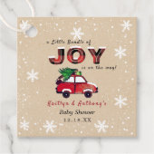 Little Bundle of Joy | KerstBaby shower Bedankjes Labels (Voorkant)