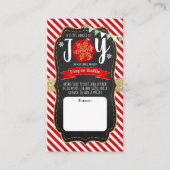 "Little Bundle of Joy" kerstBaby shower Informatiekaartje (Voorkant)