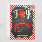 "Little Bundle of Joy" kerstBaby shower Kaart (Voorkant)