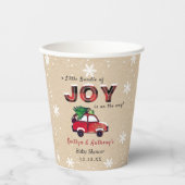 Little Bundle of Joy | KerstBaby shower Papieren Bekers (Voorkant)