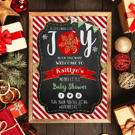 "Little Bundle of Joy" kerstBaby shower Poster