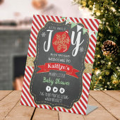 "Little Bundle of Joy" kerstBaby shower Reclamebord Met Voetstuk