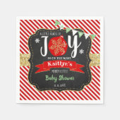 "Little Bundle of Joy" kerstBaby shower Servet (Voorkant)