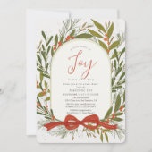 Little Bundle of Joy krans Meisje Baby shower Kaart (Voorkant)