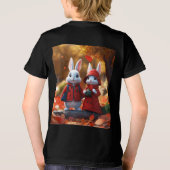 Little Bunnies ontwerp Tri-Blend Shirt (Achterkant)