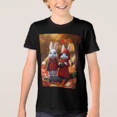 Little Bunnies ontwerp Tri-Blend Shirt (Voorkant)
