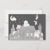 Little Bunnies | Twins Baby shower Guessing spel Kaart (Achterkant)