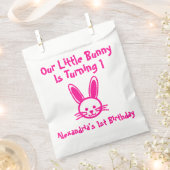 Little Bunny 1st Birthday Bedankzakje (Geknipt)