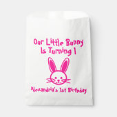 Little Bunny 1st Birthday Bedankzakje (Voorkant)
