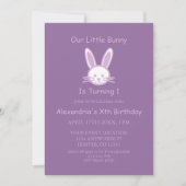 Little Bunny 1st Birthday Kaart (Voorkant)