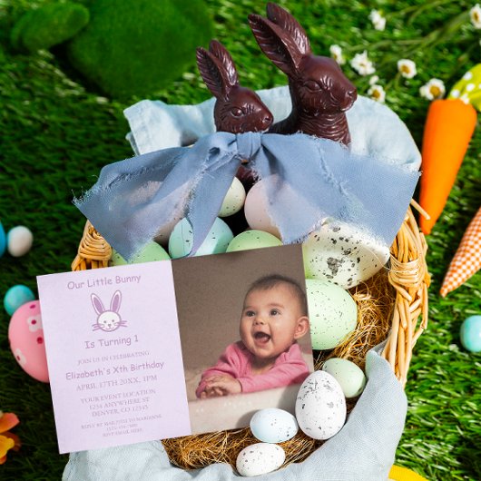 Little Bunny 1st Birthday Kaart