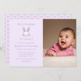 Little Bunny 1st Birthday Kaart