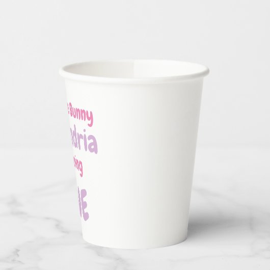 Little Bunny 1st Birthday Papieren Bekers (Links)