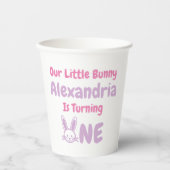 Little Bunny 1st Birthday Papieren Bekers (Voorkant)