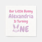 Little Bunny 1st Birthday Servet (Voorkant)