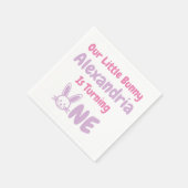 Little Bunny 1st Birthday Servet (Hoek)