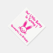 Little Bunny 1st Birthday Servet (Hoek)