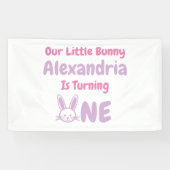 Little Bunny 1st Birthday Spandoek (Horizontaal)