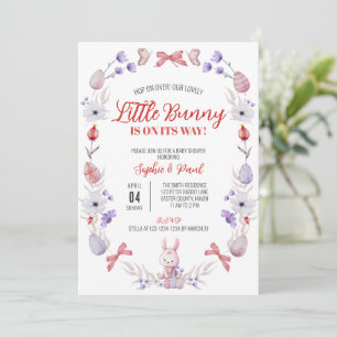 Little Bunny Baby shower, Baby shower Kaart