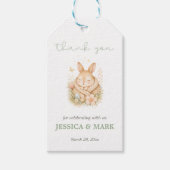 Little Bunny Baby Shower Bedankt Cadeaulabel (Voorkant)