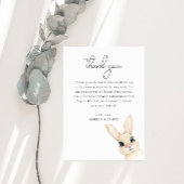 Little Bunny Baby shower Bedankt Card Informatiekaartje