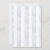 Little Bunny Baby Shower | Boy Blue Spring Easter Kaart (Achterkant)