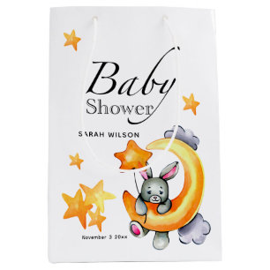 Little Bunny Baby shower Gift Bag Medium Cadeauzakje