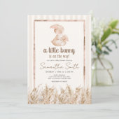 Little Bunny Baby Shower Kaart (Staand voorkant)