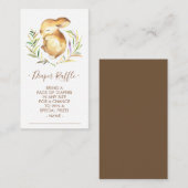 Little Bunny Baby shower Luier Raffle Ticket Informatiekaartje (Voorkant / Achterkant)