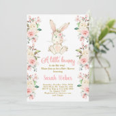 Little Bunny baby shower meisje Kaart (Staand voorkant)
