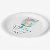 Little Bunny - baby shower Papieren Bordje (Gekanteld)