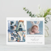 Little Bunny Blocks | Welkom Kaart (Staand voorkant)